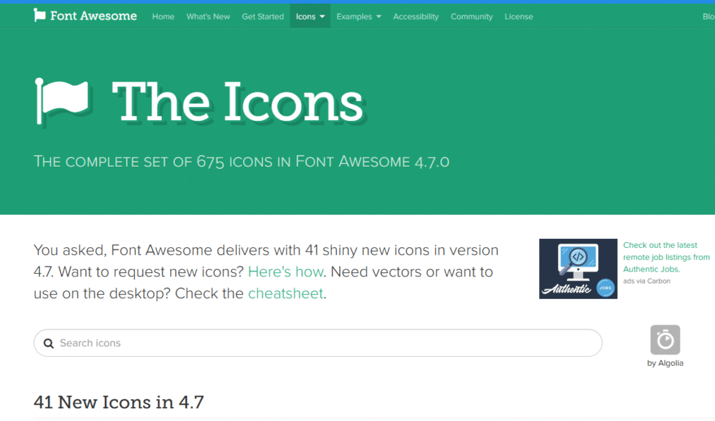 WordPress 建站常用字体图标推荐(Dashicons、Font Awesome、Elementor Icons)