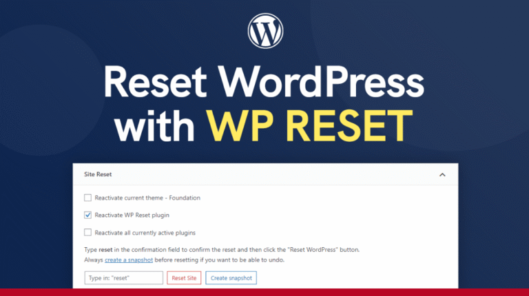 怎么重置 WordPress 网站到初始状态（使用 WP Reset 插件）