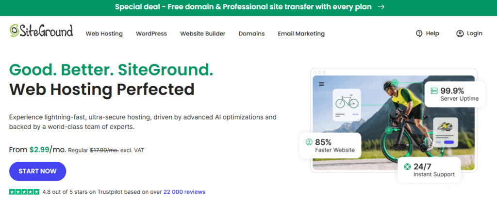 SiteGround 主机使用教程:从注册到建站全面指南