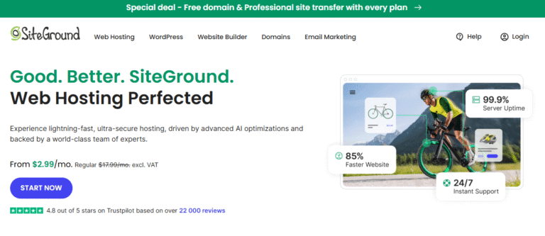 SiteGround 主机使用教程：从注册到建站全面指南